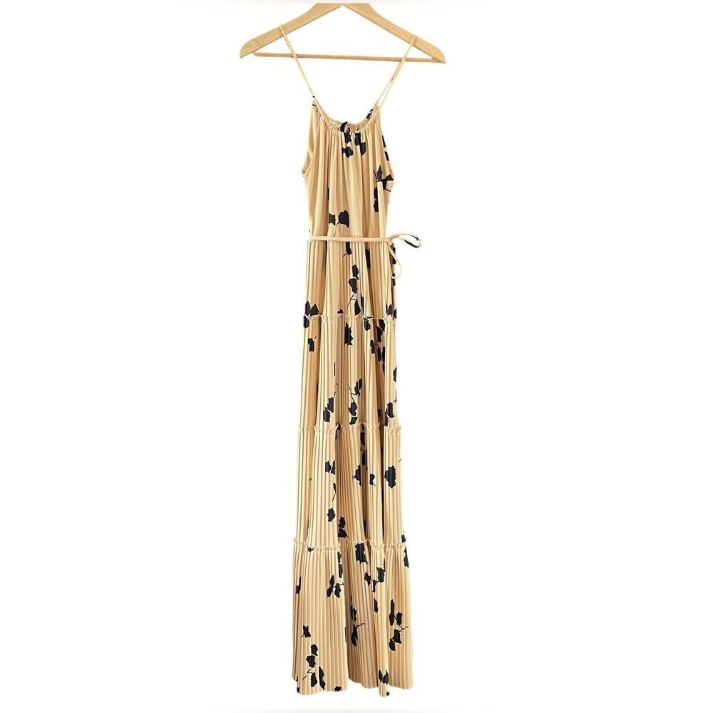 Vintage 1970’s Jonathon Logan Pleated Floral Maxi Dress
